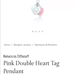 Tiffany & Co Mini double heart pendant